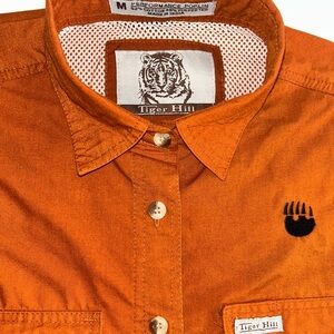 Tiger Hill Orange Embroidered Shirt